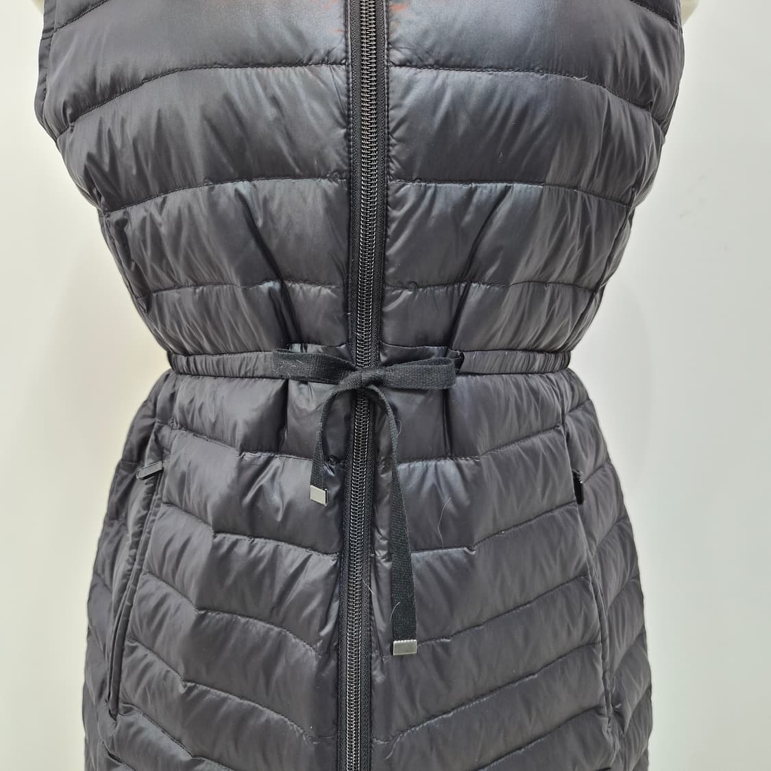 블랙 경량 롱다운 베스트 일본빈티지 상품이미지4