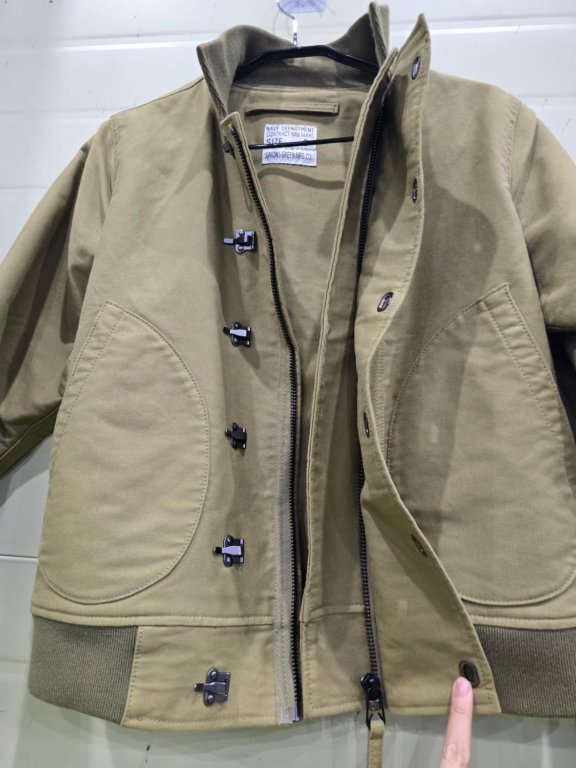 미군 데크 자켓 리프로 – U.S. NAVY 훅 타입
 상품이미지7