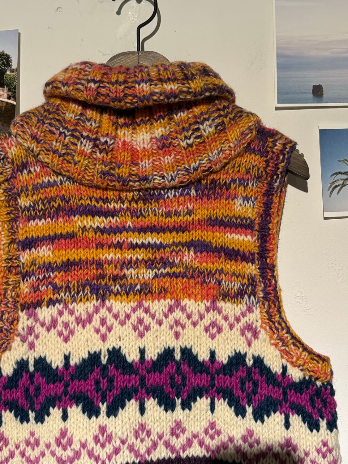 노르딕 히피 니트 조끼 상품이미지6