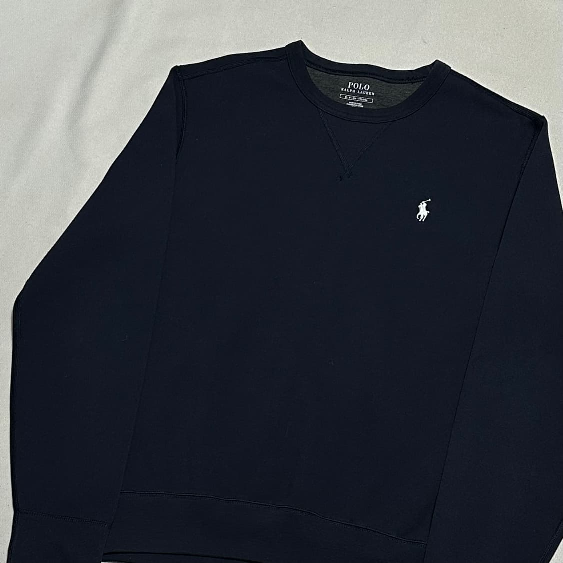 S 폴로랄프로렌 네이비 라운드넥 맨투맨 상품이미지1