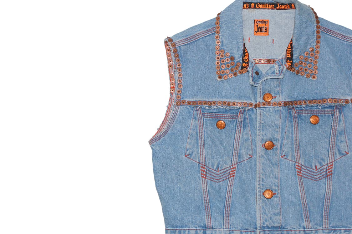 1990s Jean PaulGaultier 장폴고티에 스터드 데님 베스트 상품이미지4
