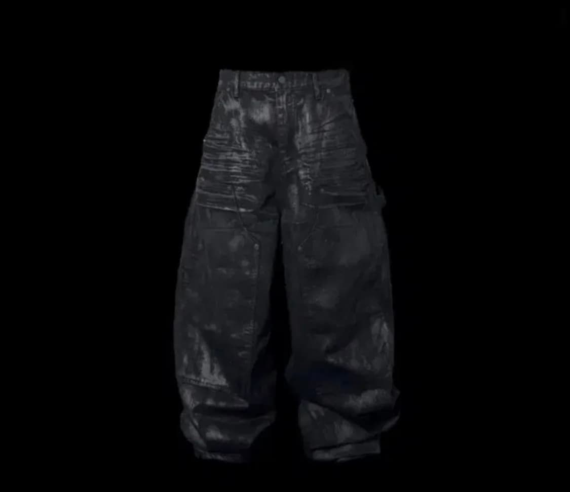 [2] 에모스탠스클럽 코티드 와이드 카펜터 배기진  상품이미지1