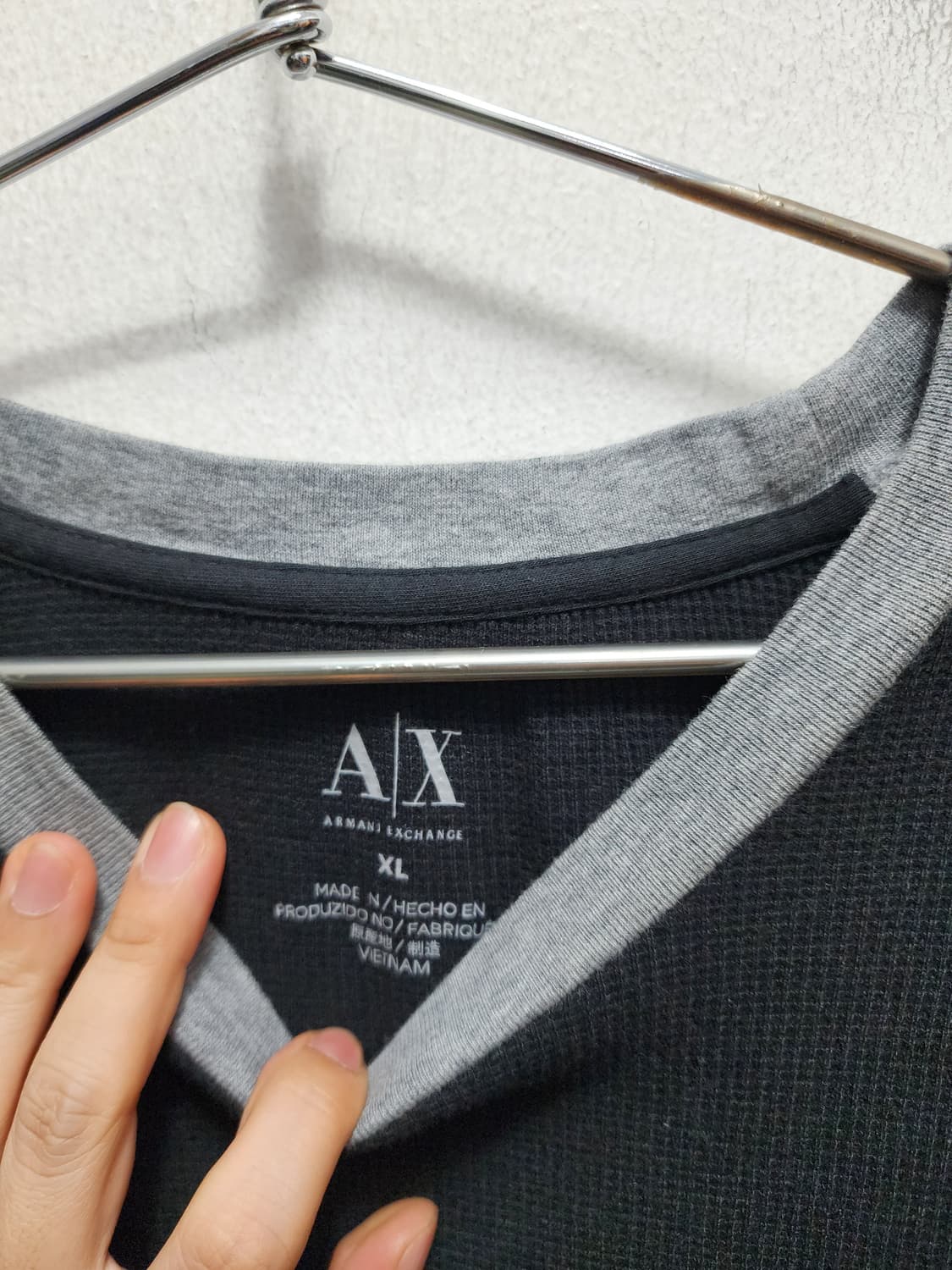 (새상품) 아르마니 A/X 긴팔 티셔츠 와플티 XL 상품이미지4