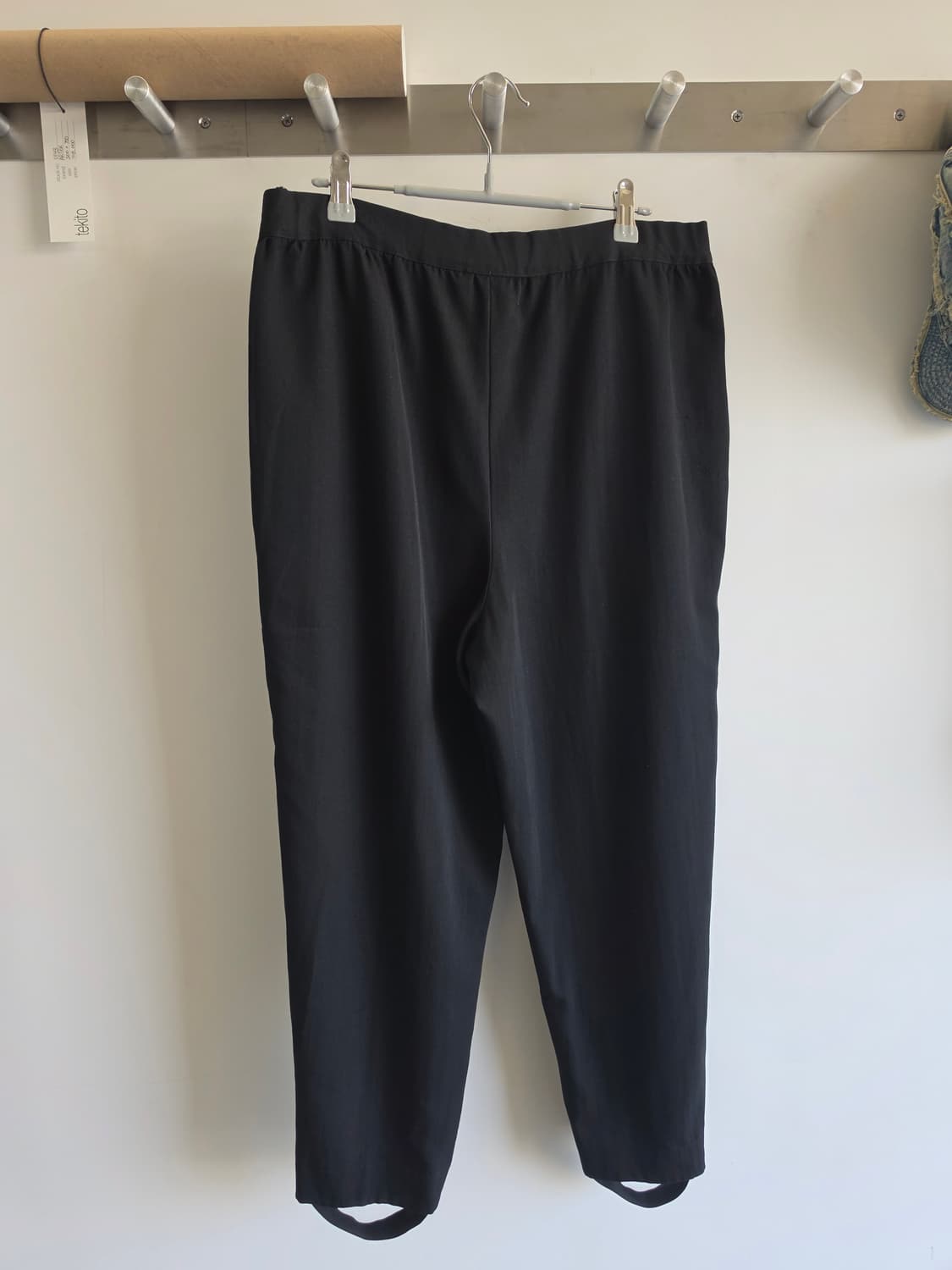 꼼데가르송 트리콧 90s 울 테이퍼드 스티럽 팬츠 상품이미지2