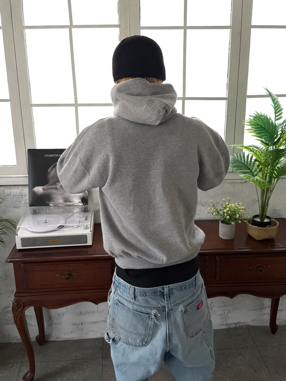 90‘s 러셀 후드 그레이 블랭크 상품이미지5