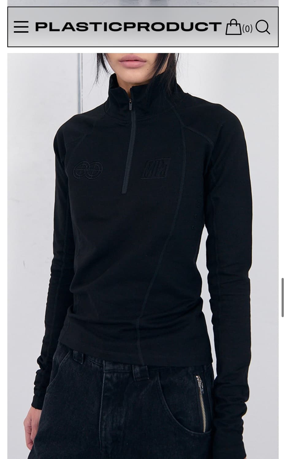 플라스틱프로덕트 하프집업 새상품 팔아요 상품이미지2