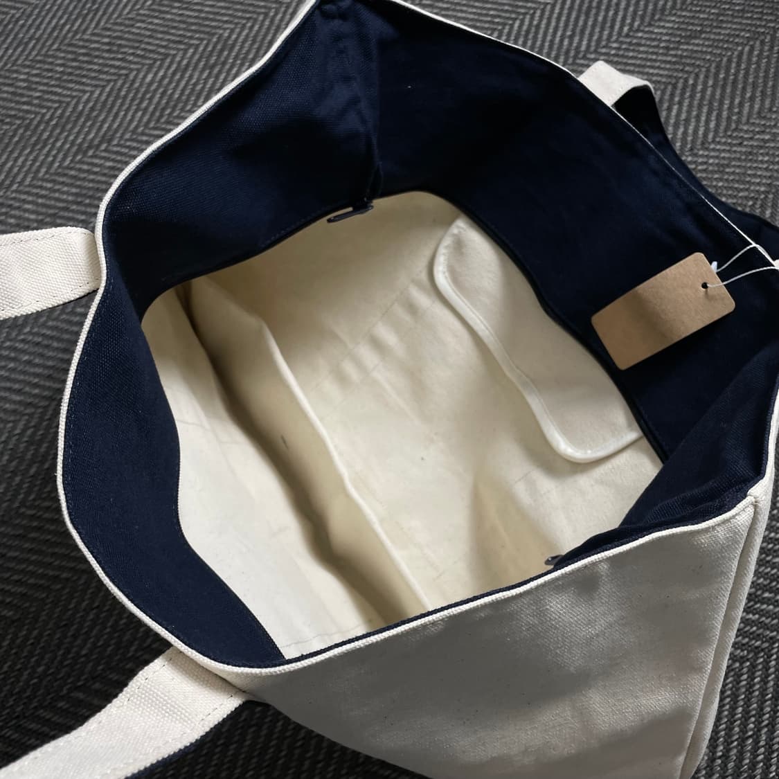 YELE 예일 투톤 캔버스 에코 도트백y 4533 상품이미지4