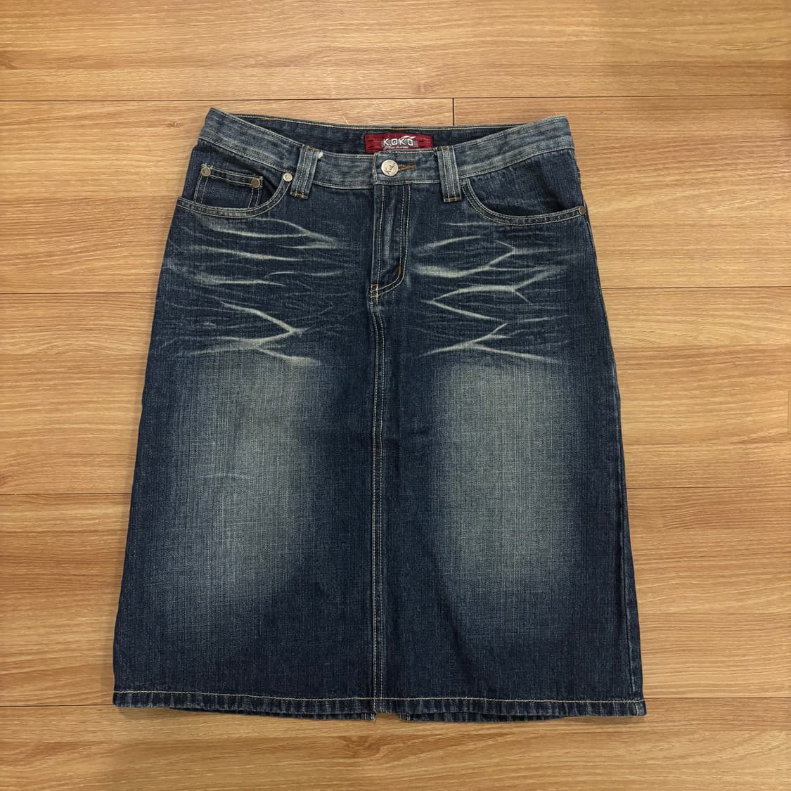 koko 빈티지 워싱 스커트 상품이미지5