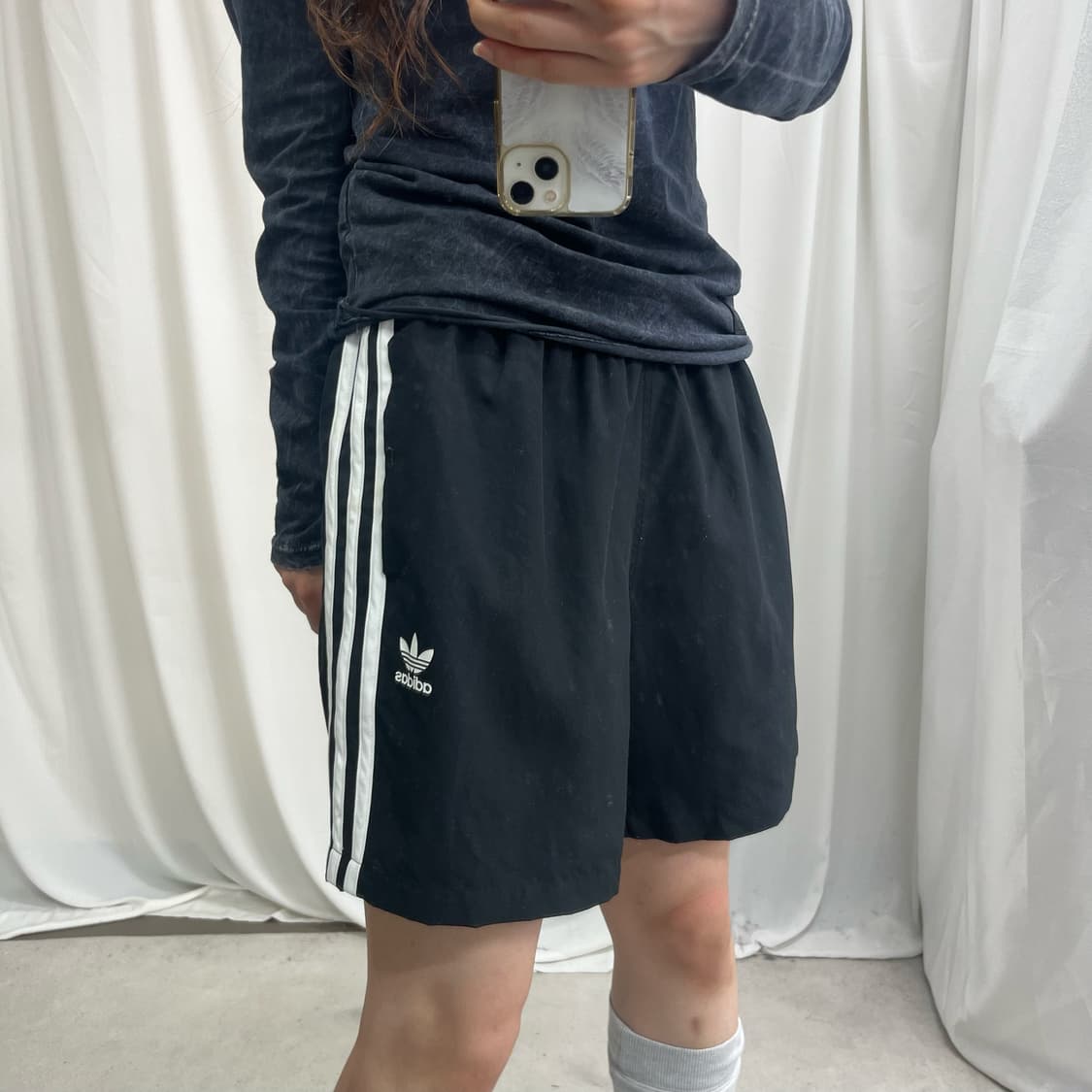 Adidas black firebird shorts 상품이미지3