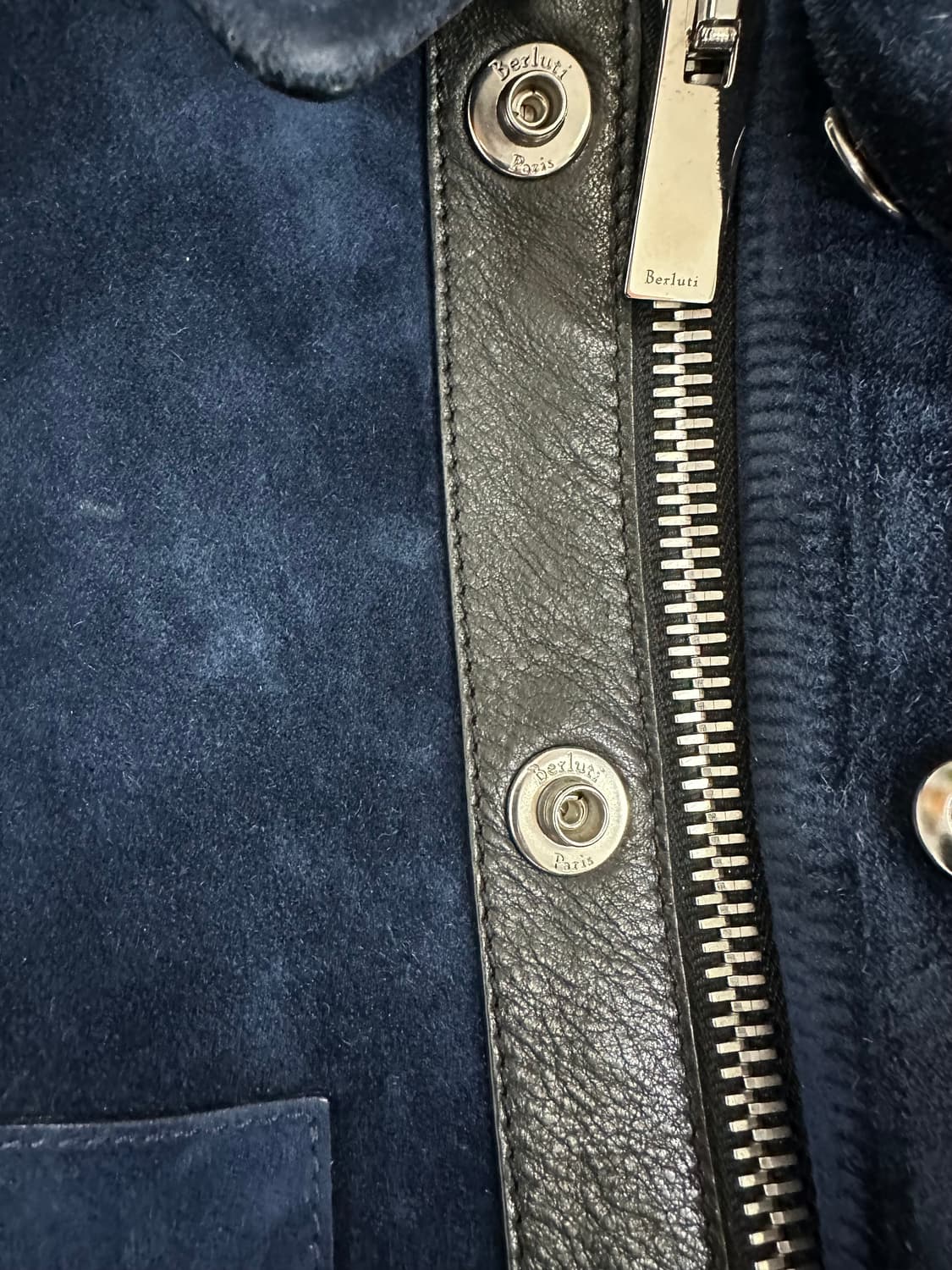 벨루티 스웨이드 내피 송아지 가죽 필드 자켓 상품이미지6