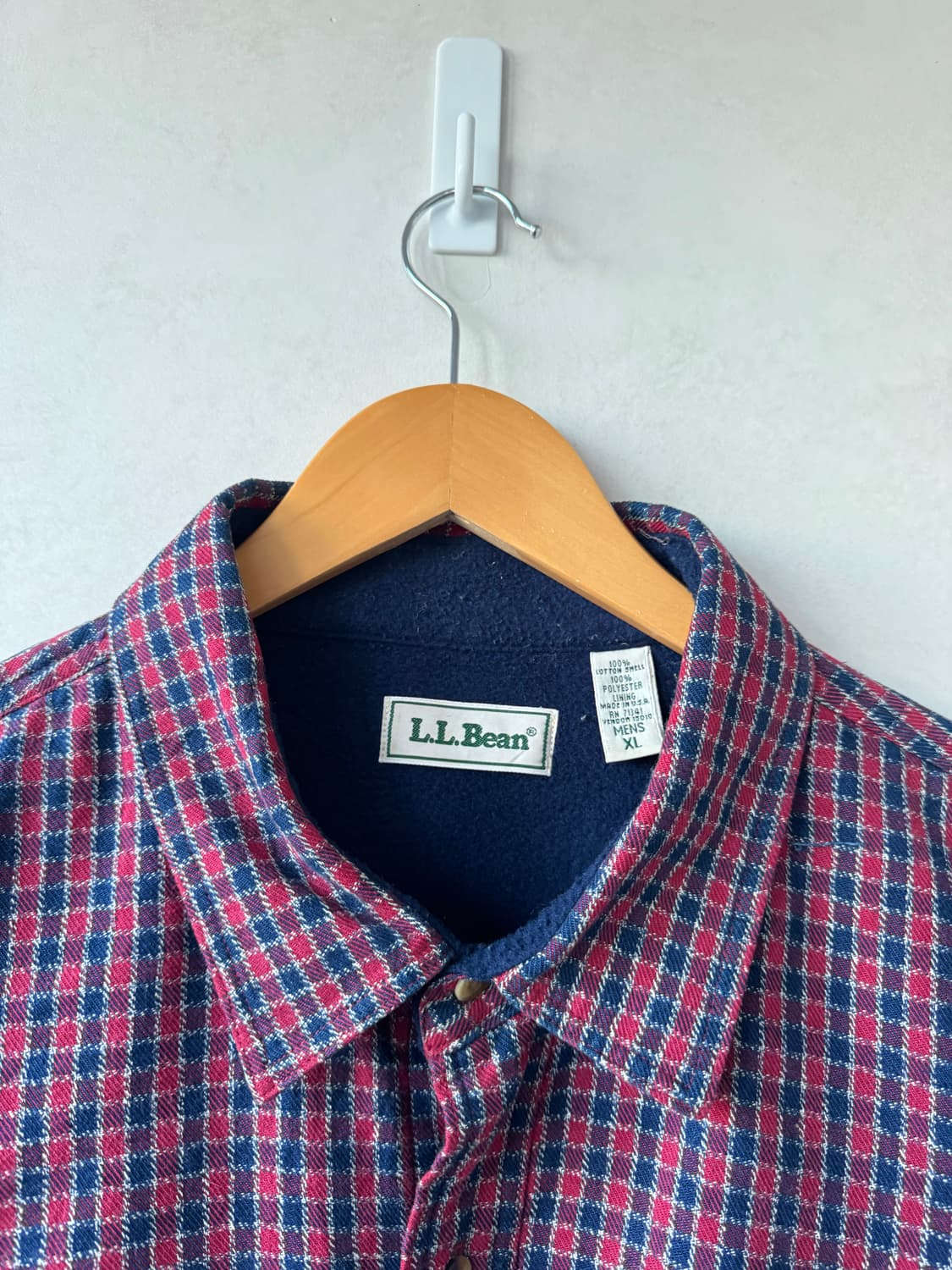 90s 엘엘빈 플리스 라인 셔츠 상품이미지4