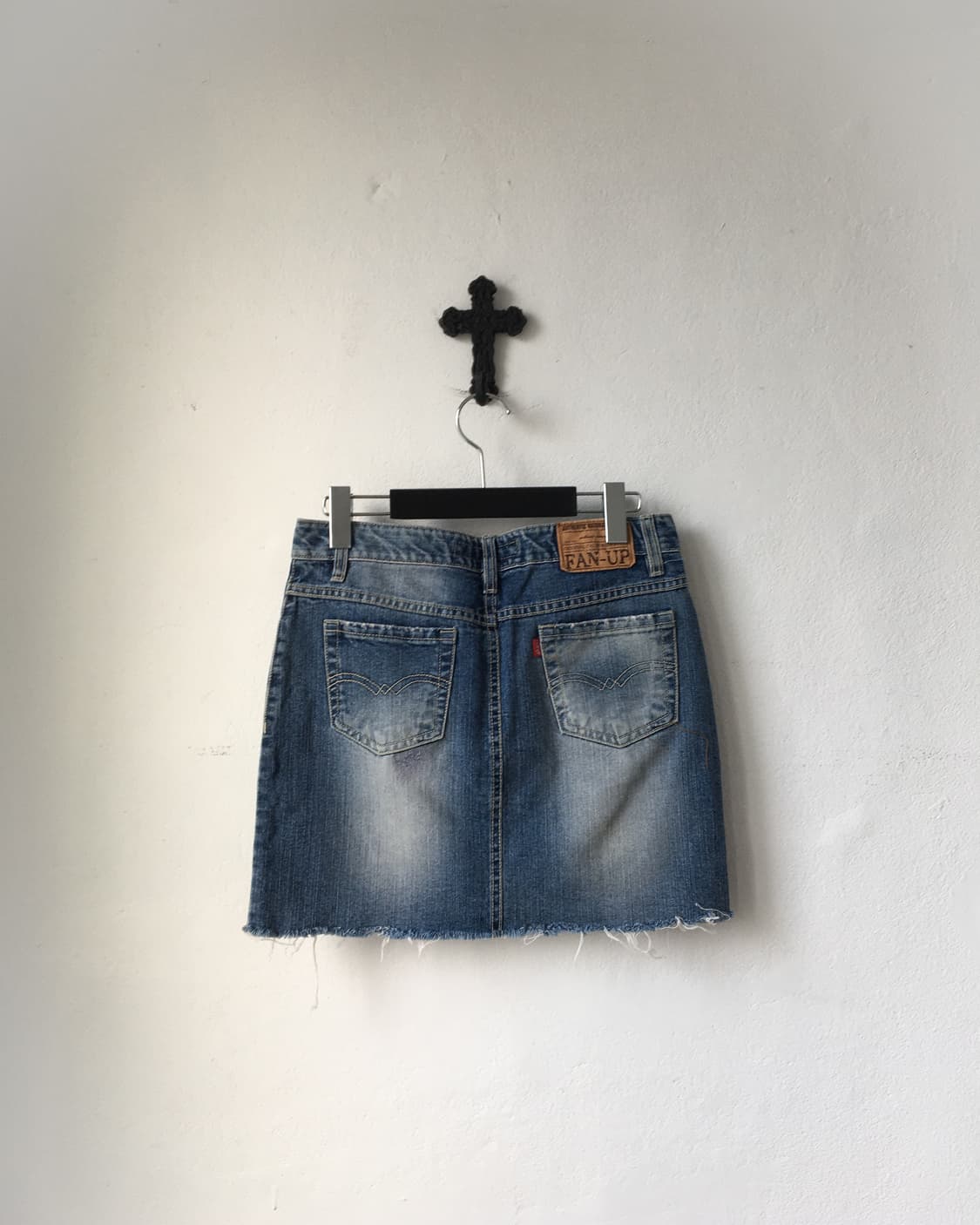 Patch point denim skirt 상품이미지2