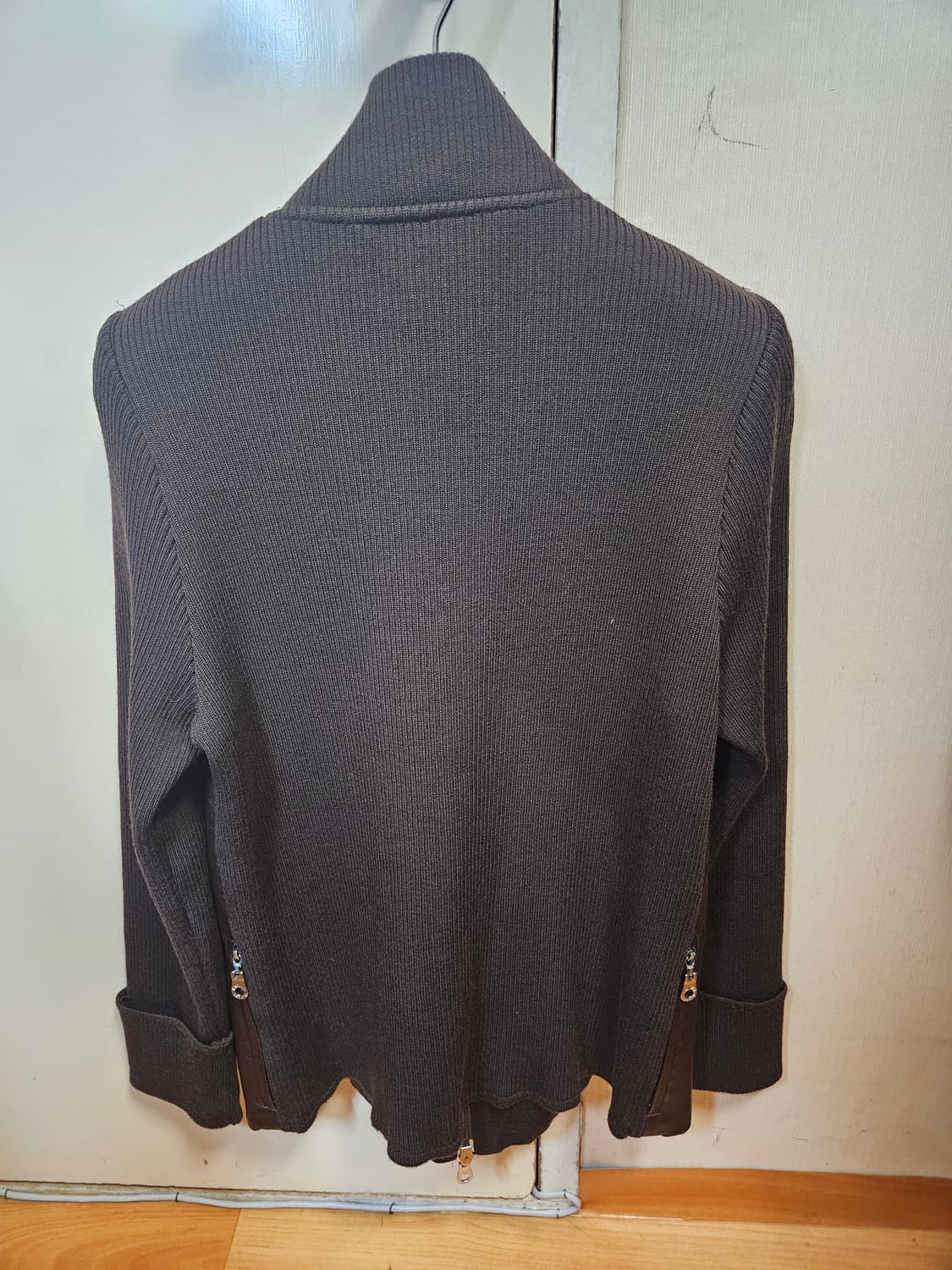 66) 랑방 LANVIN 가죽 니트 자켓 상품이미지2