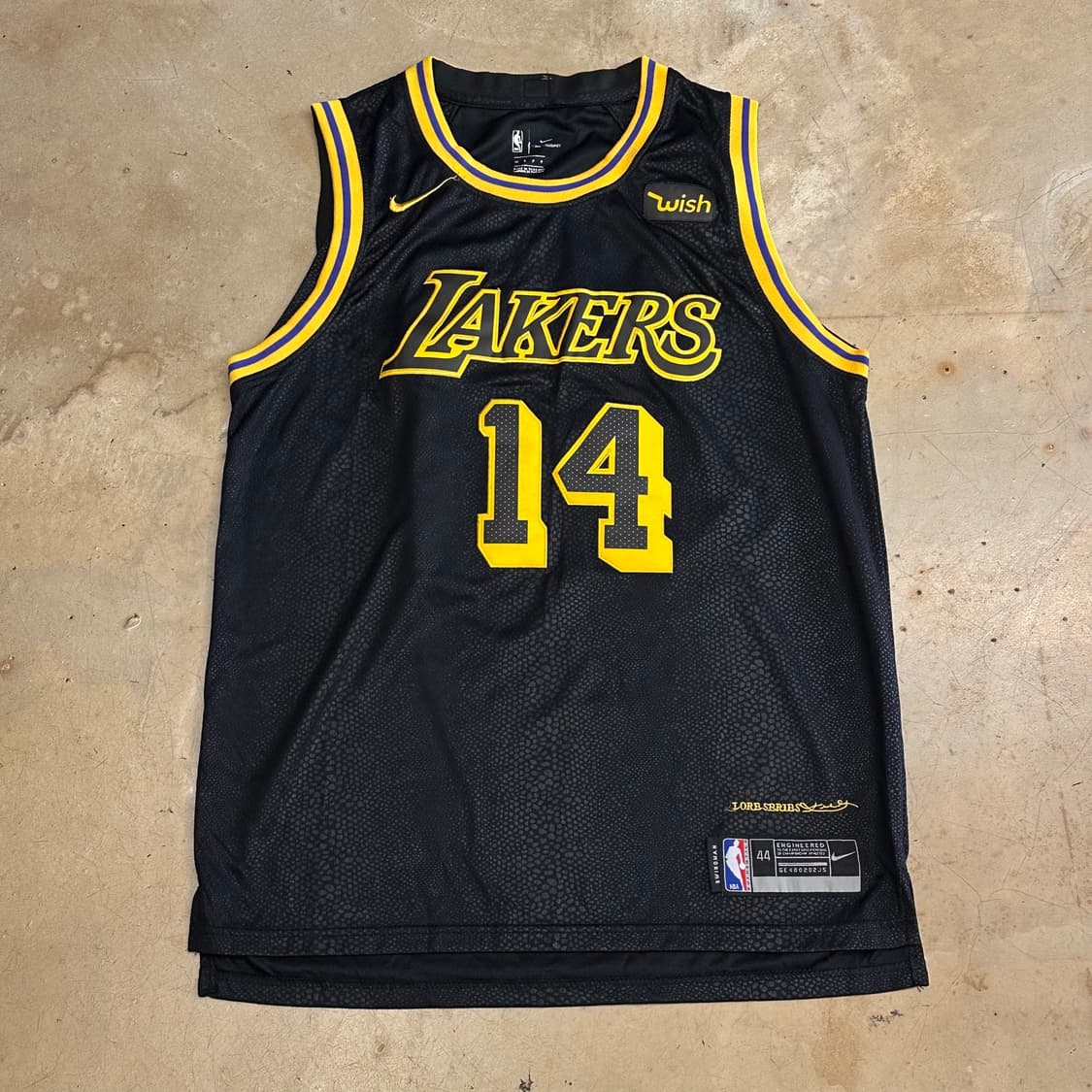 S 나이키 NBA LA 레이커스 17/18 시즌 No.14 잉그램 유니폼 상품이미지2