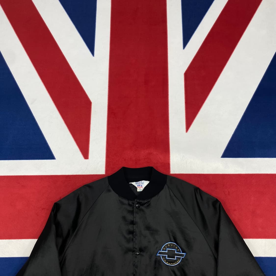 90s USA 쉐보레 세틴자켓 XL  상품이미지2