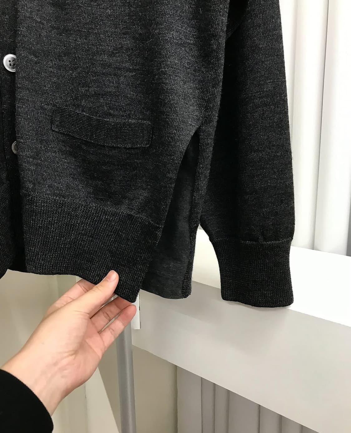 꼼데가르송 옴므 울 가디건 상품이미지3