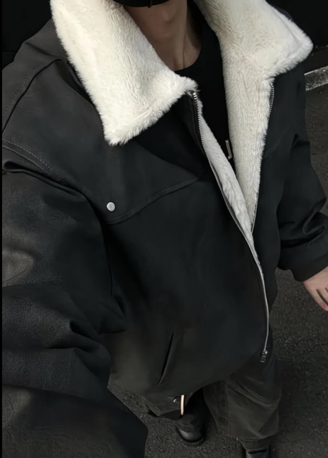 무스탕기모자켓 팝니다 새상품 상품이미지1