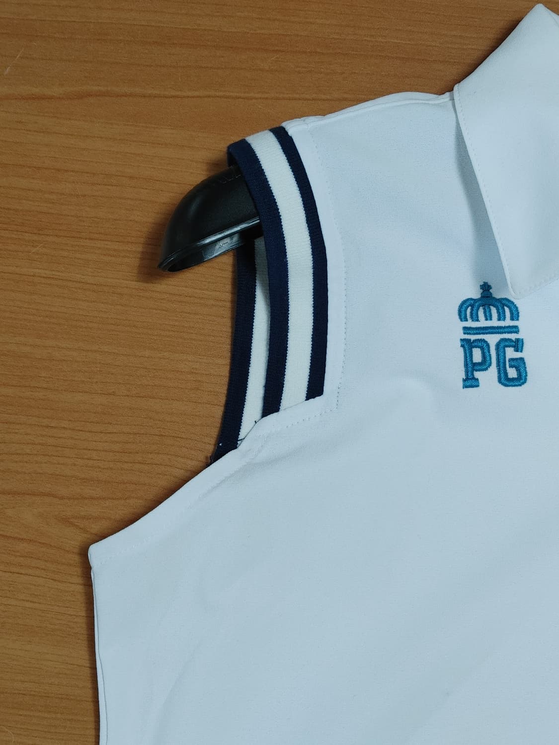 PEARLYGATES 파리게이츠 여성 화이트 민소매 카라티 상품이미지5