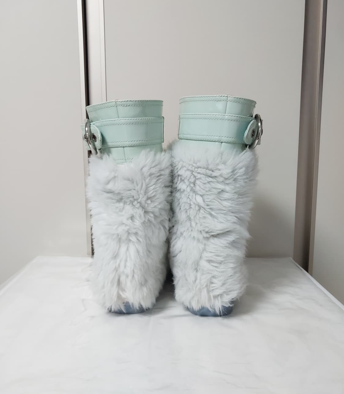 [감정서O] 미우미우 폭스퍼 페이던트 레더 부츠 상품이미지8