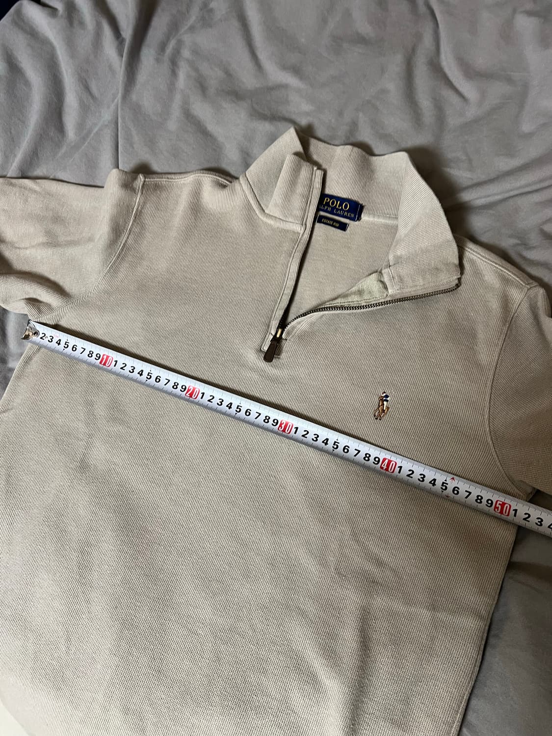폴로 랄프로렌 베이지 집업니트 S 상품이미지7