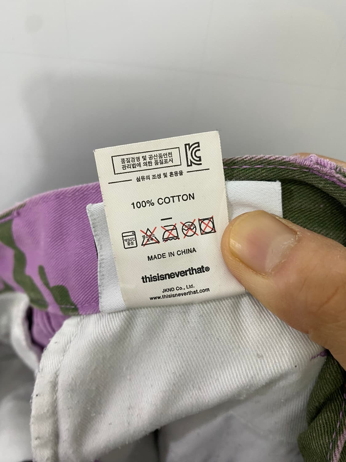 디스이즈네버댓 카모 카고팬츠(S) 상품이미지4