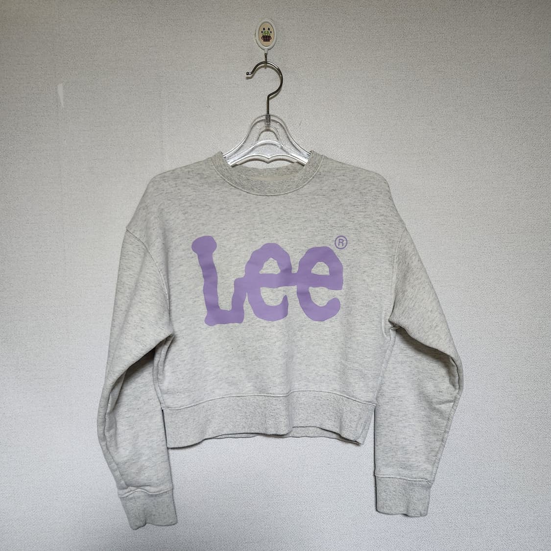 Lee 크롭 맨투맨 S 상품이미지1