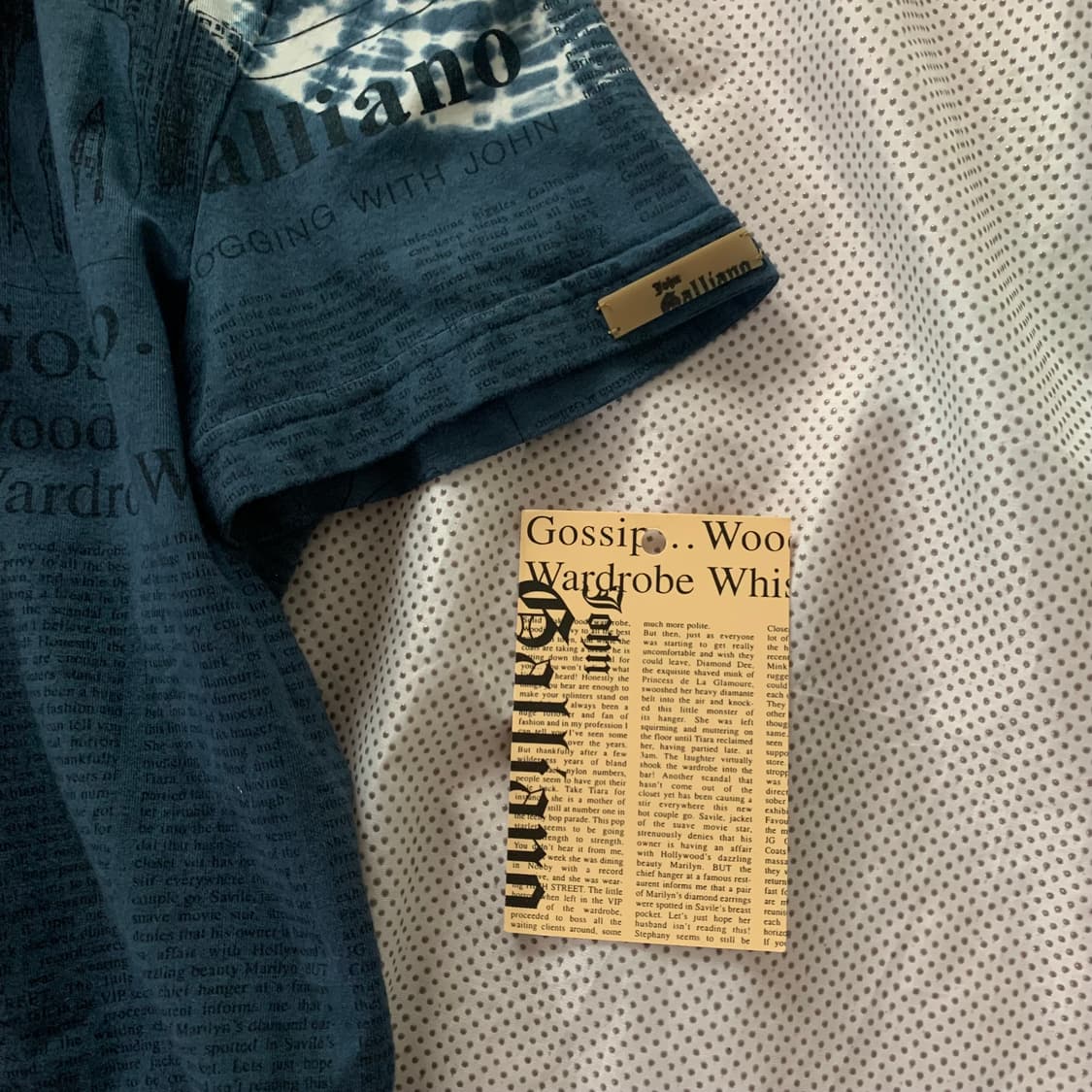 존 갈리아노 음표 프린트 스카프 반팔 상품이미지6