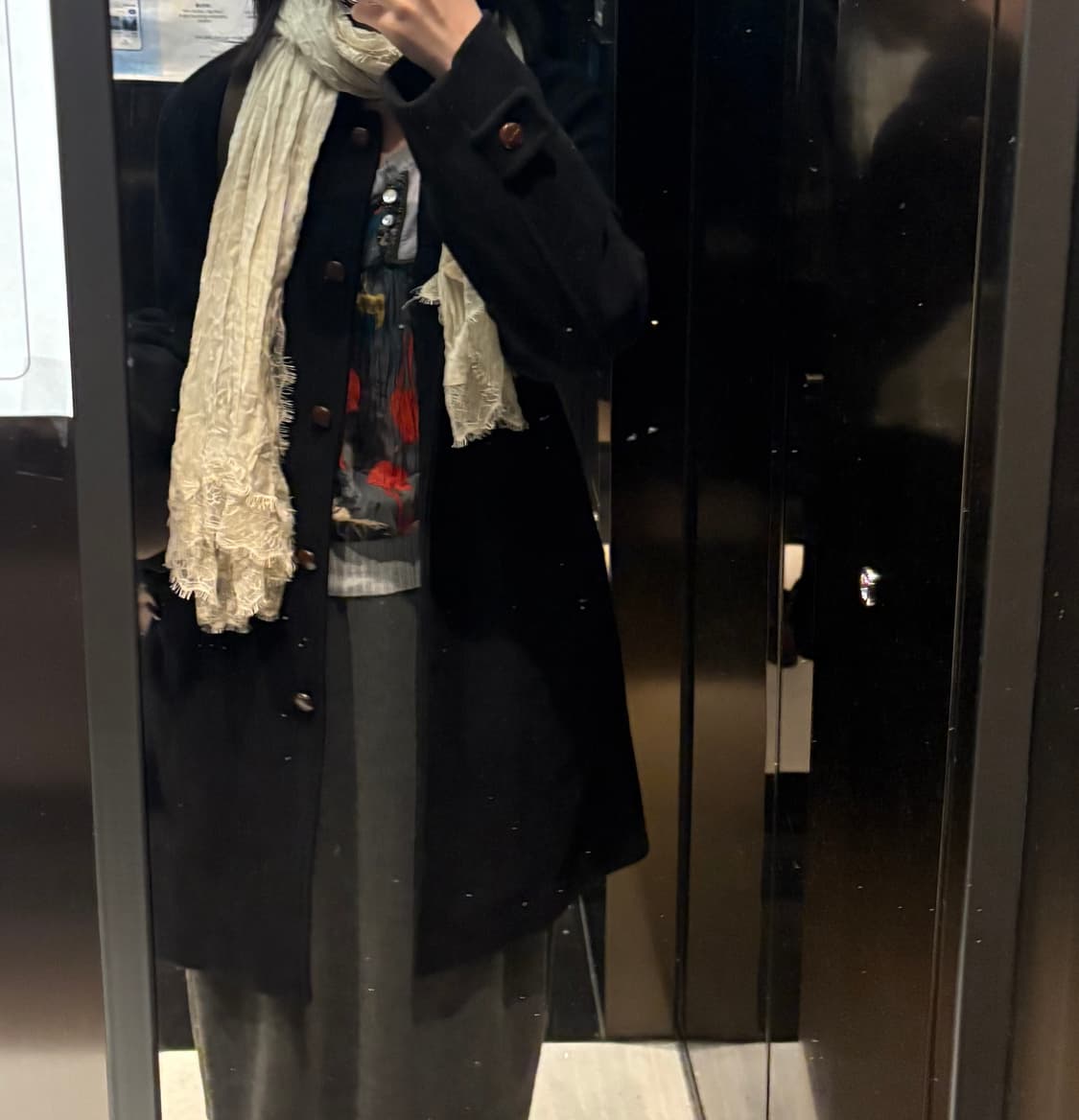 빈티지 버튼 울 코트 상품이미지1