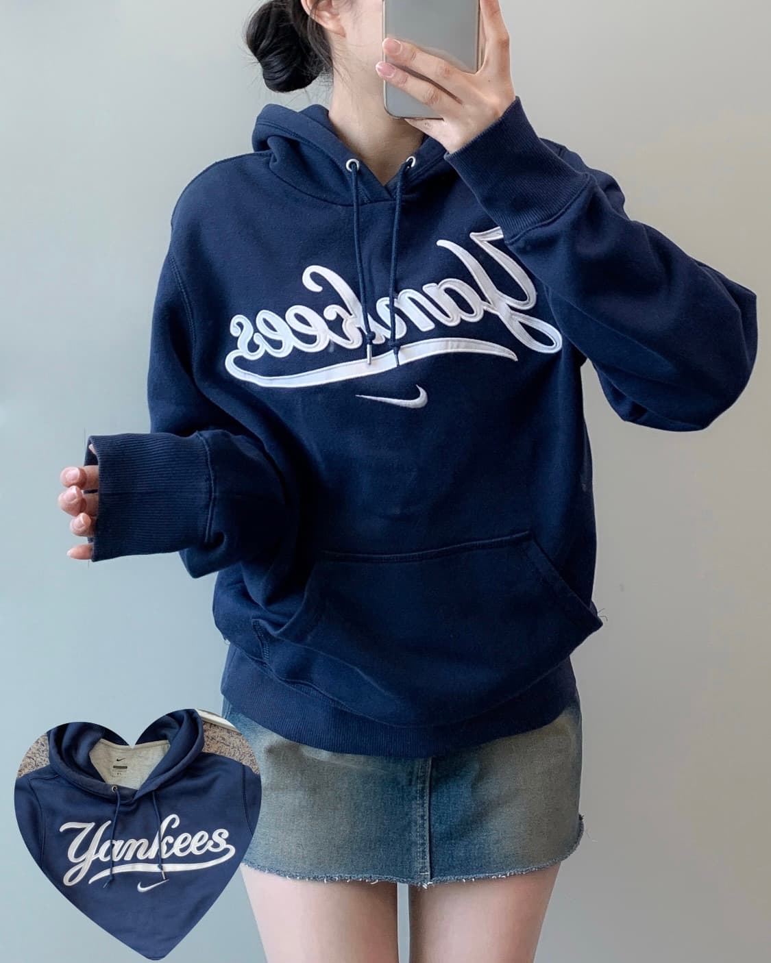 00s 나이키 x 양키즈 후드티 상품이미지1