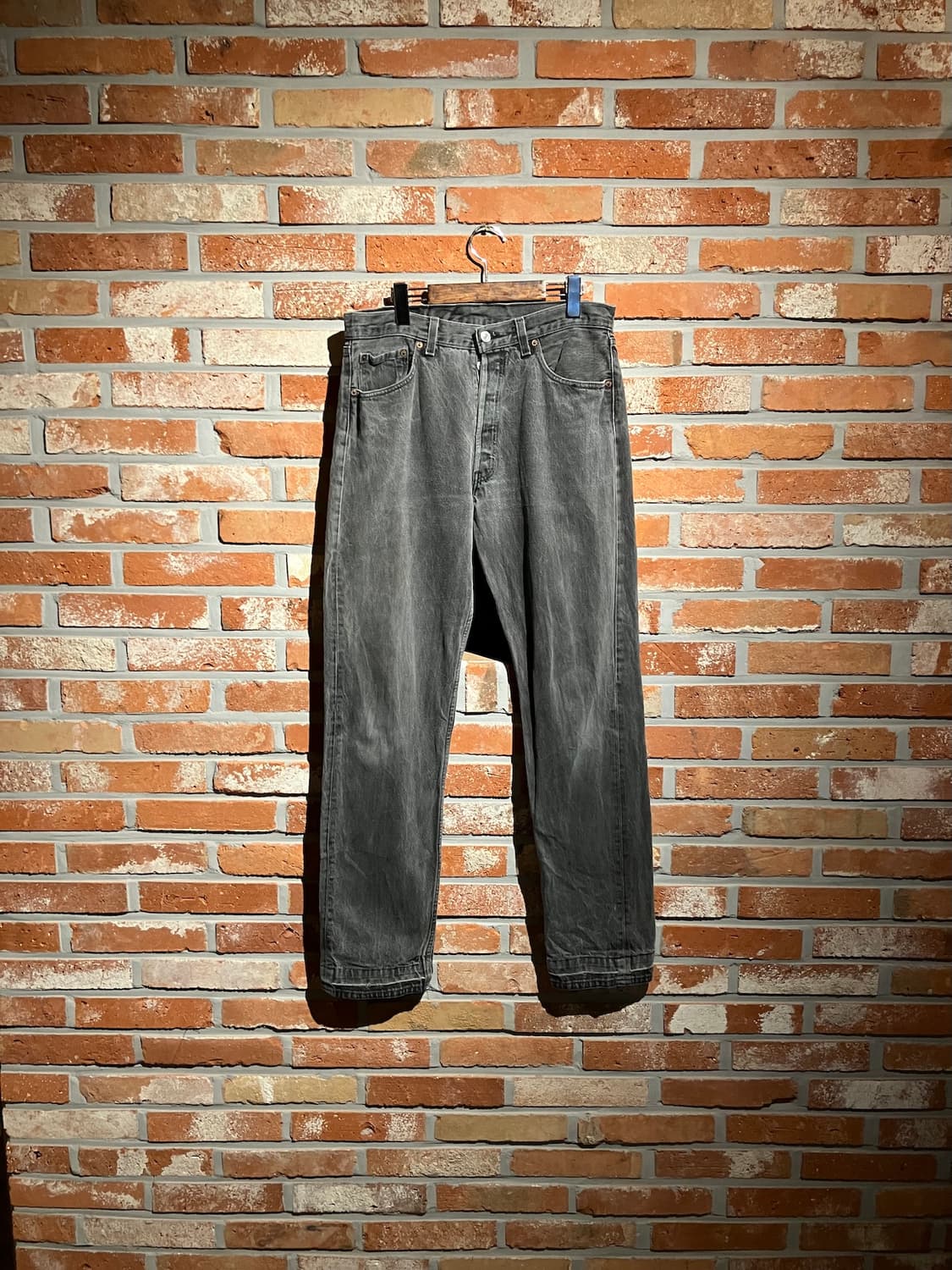 90s USA 빈티지 리바이스 501 블랙 데님 팬츠 상품이미지1