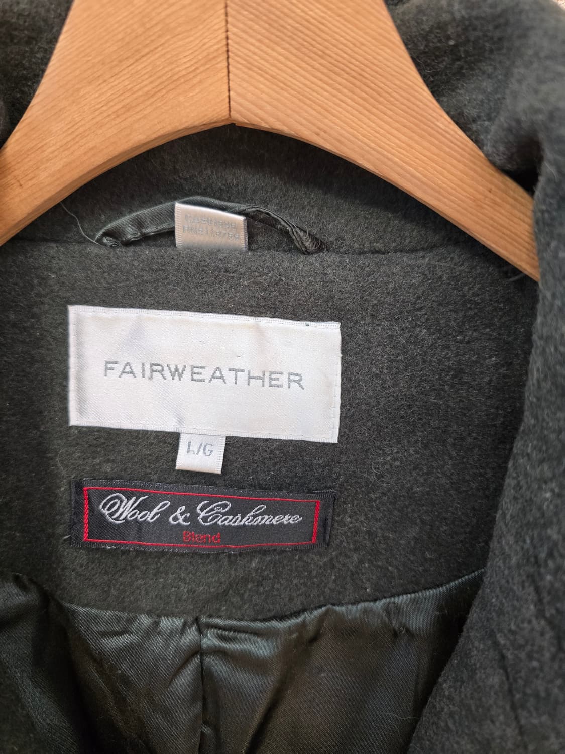 Fairweather(페어웨더) 모직 캐시미어 더블 코트 L 상품이미지3