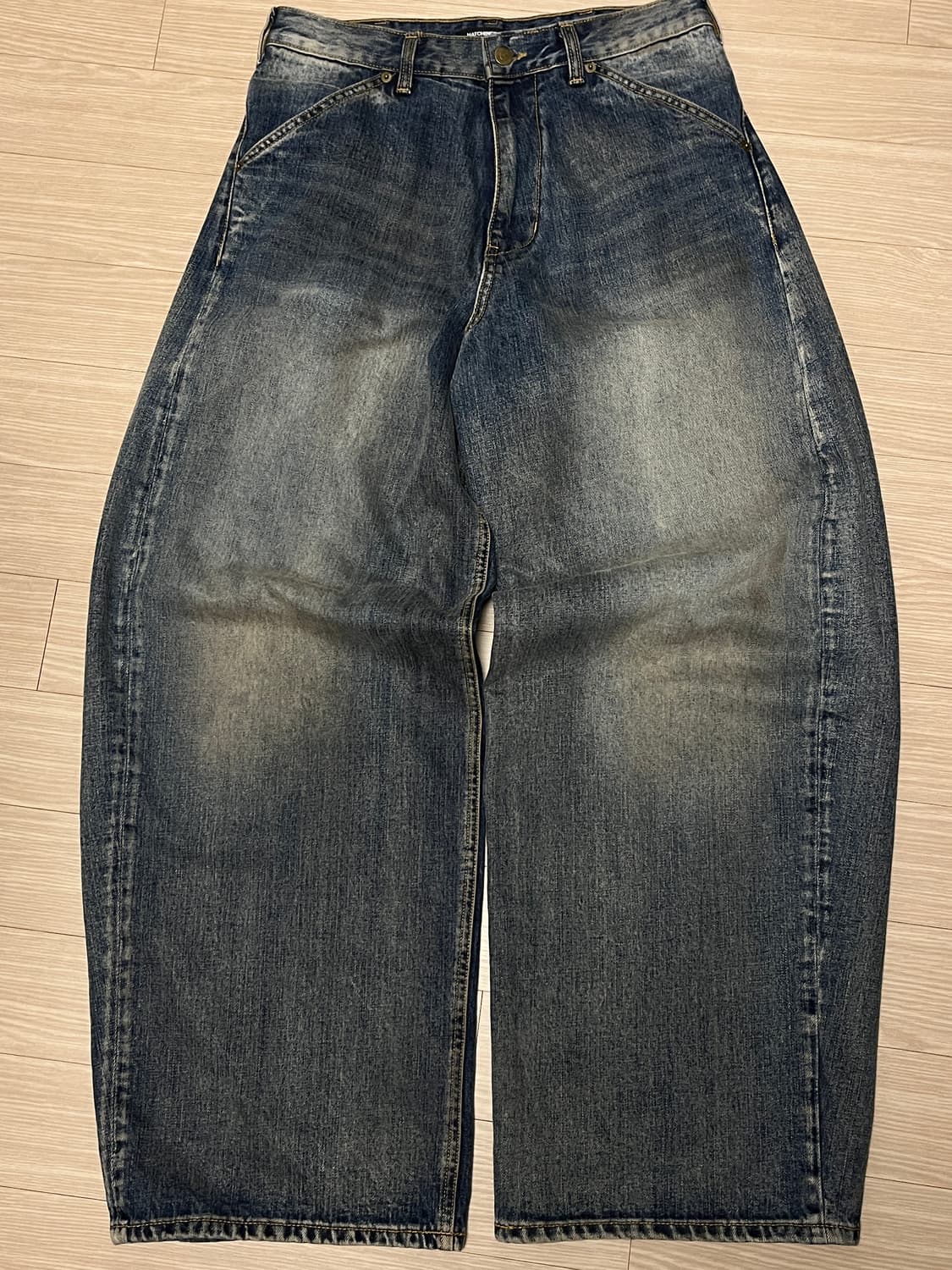 [3] 해칭룸 와이드커브진 페이디드 블루 상품이미지2