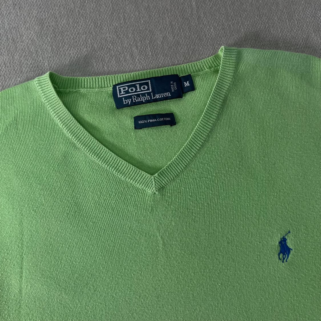 95 폴로랄프로렌 피마코튼 브이넥 니트  상품이미지2