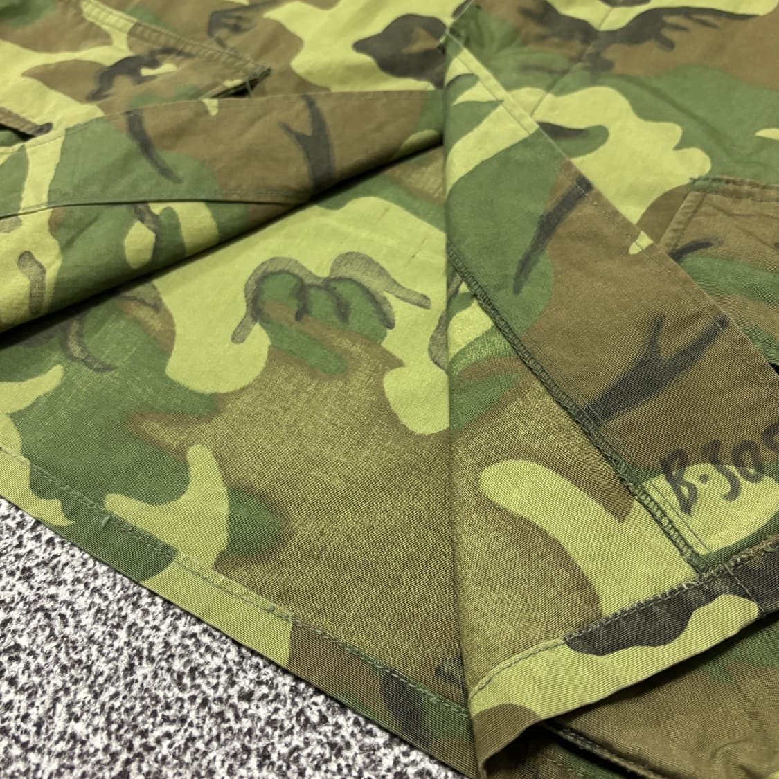 60s 오리지널 미군 ERDL 퍼티그 자켓 논-립스탑 M-R 상품이미지4