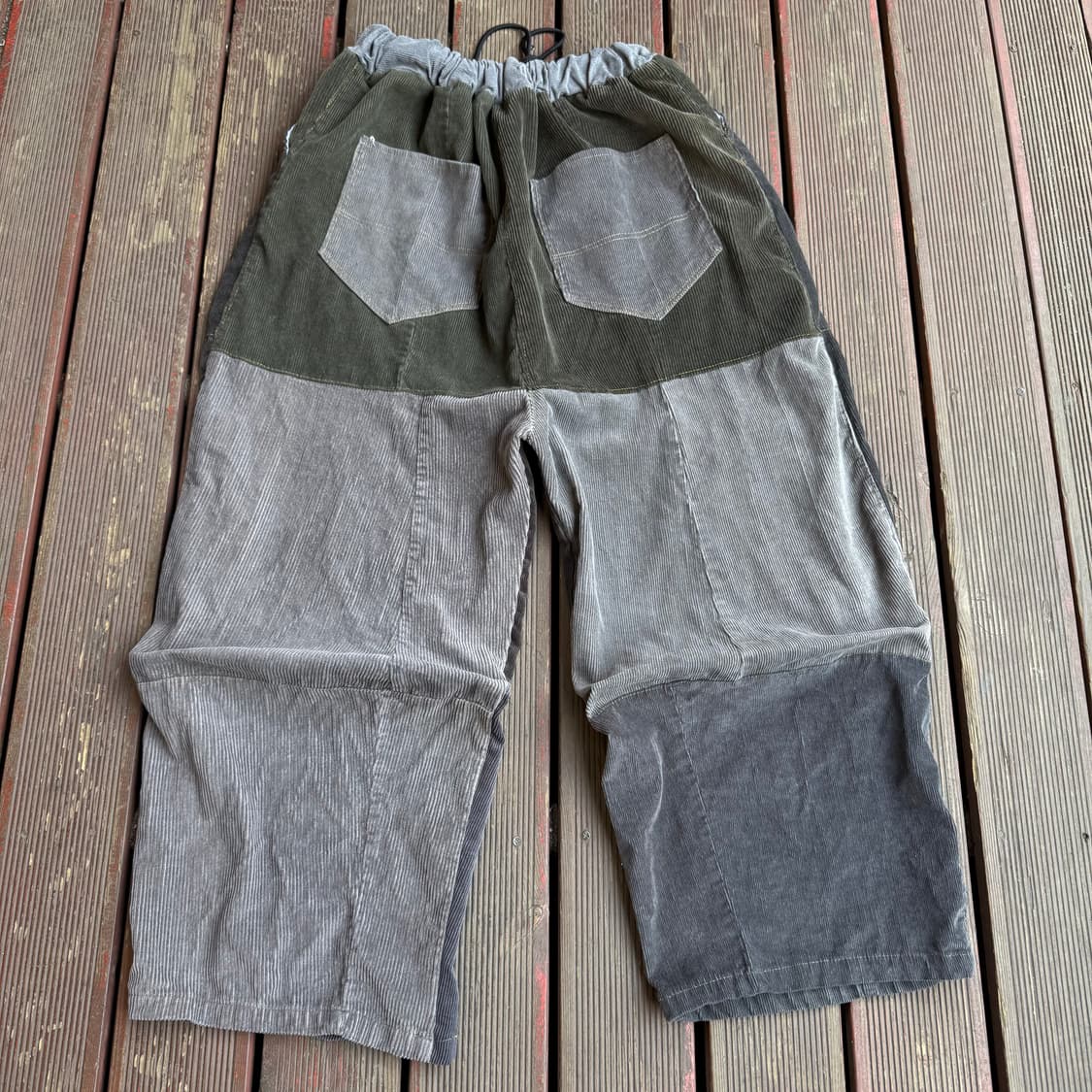 차콜 배색 코듀로이(골덴) 벌룬팬츠 003 상품이미지2