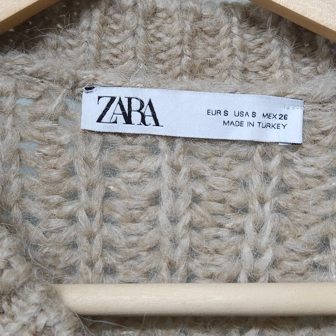 여성55~66)ZARA 뜨개짜임 니트 가디건 상품이미지6