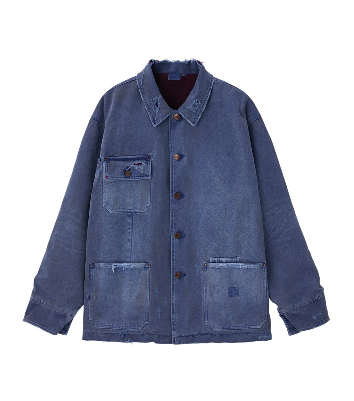 [L]llege 리지 워크자켓 블루 상품이미지1