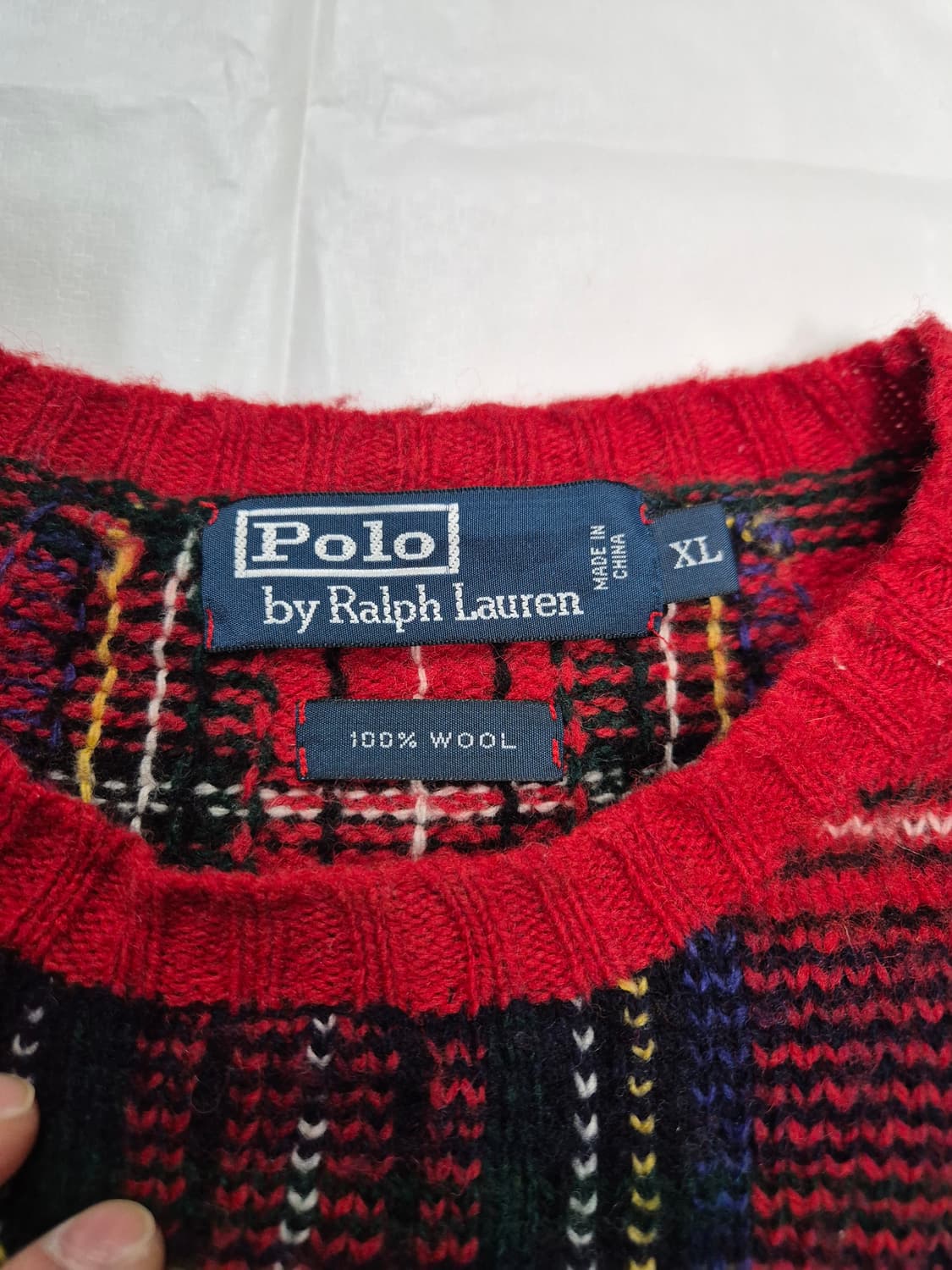 폴로 체크니트 상품이미지2