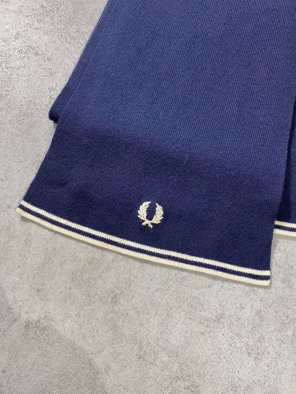[152cm] Fred Perry 프레드 페리 네이비 머플러 상품이미지3