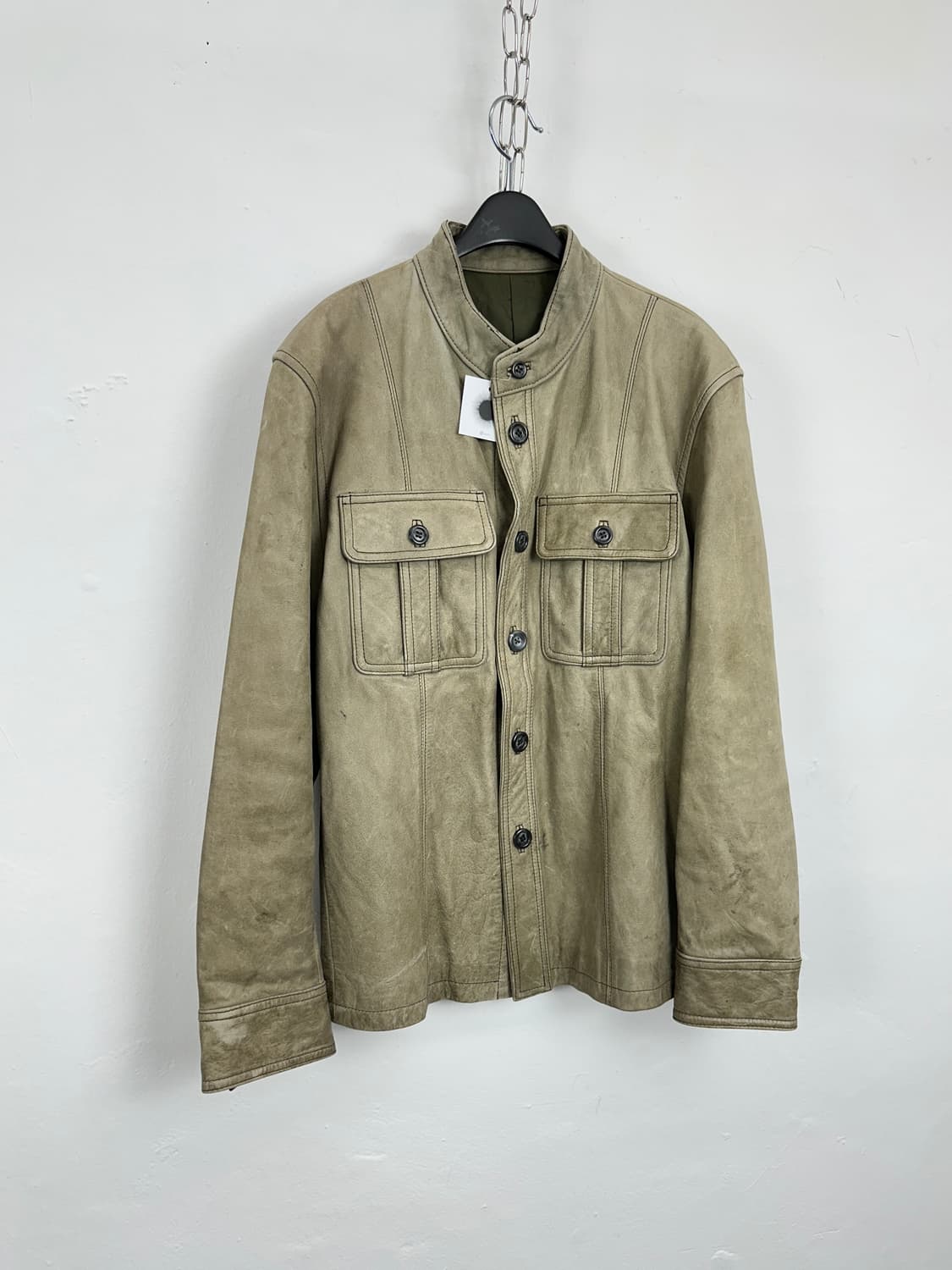 Cowhide Leather Utility Jacket 상품이미지4