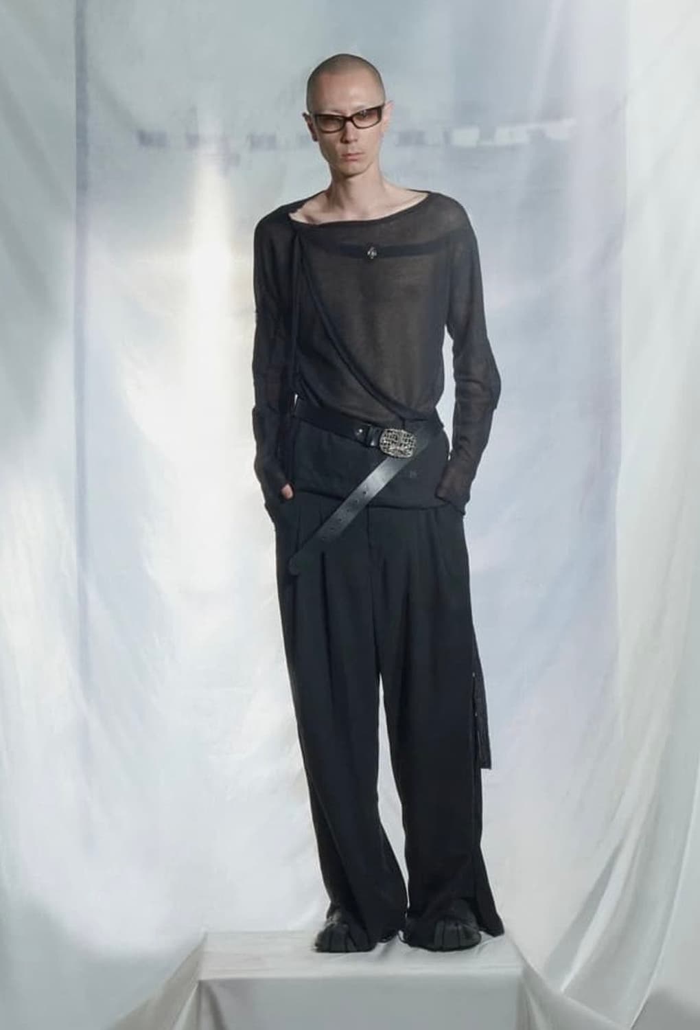 aesynctx TRIMMED KNIT TOP - L 상품이미지3