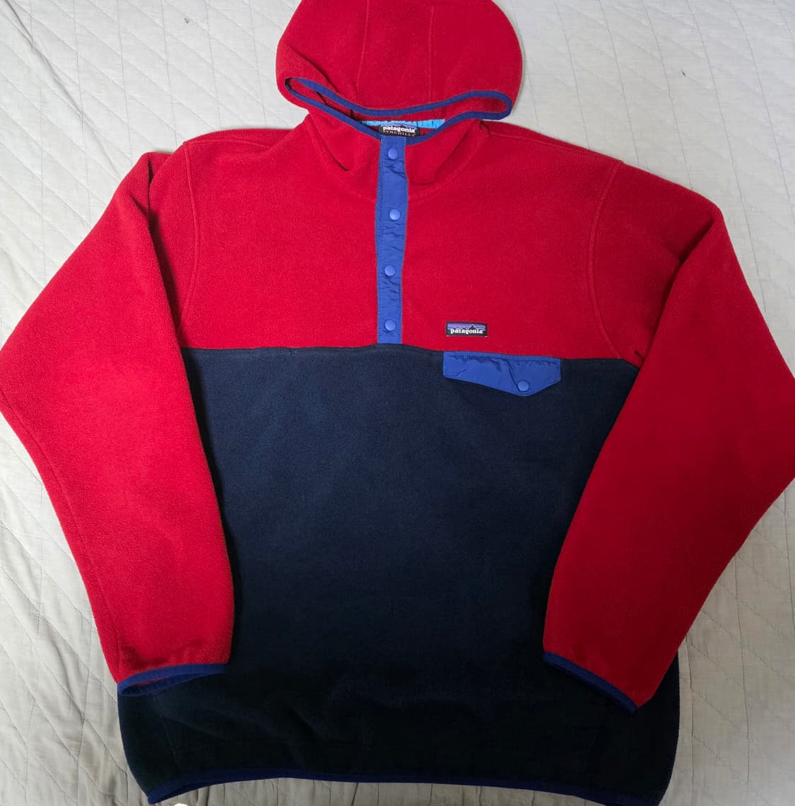 [XL] 빈티지 파타고니아 신칠라 후드 풀오버 레드/네이비 상품이미지1
