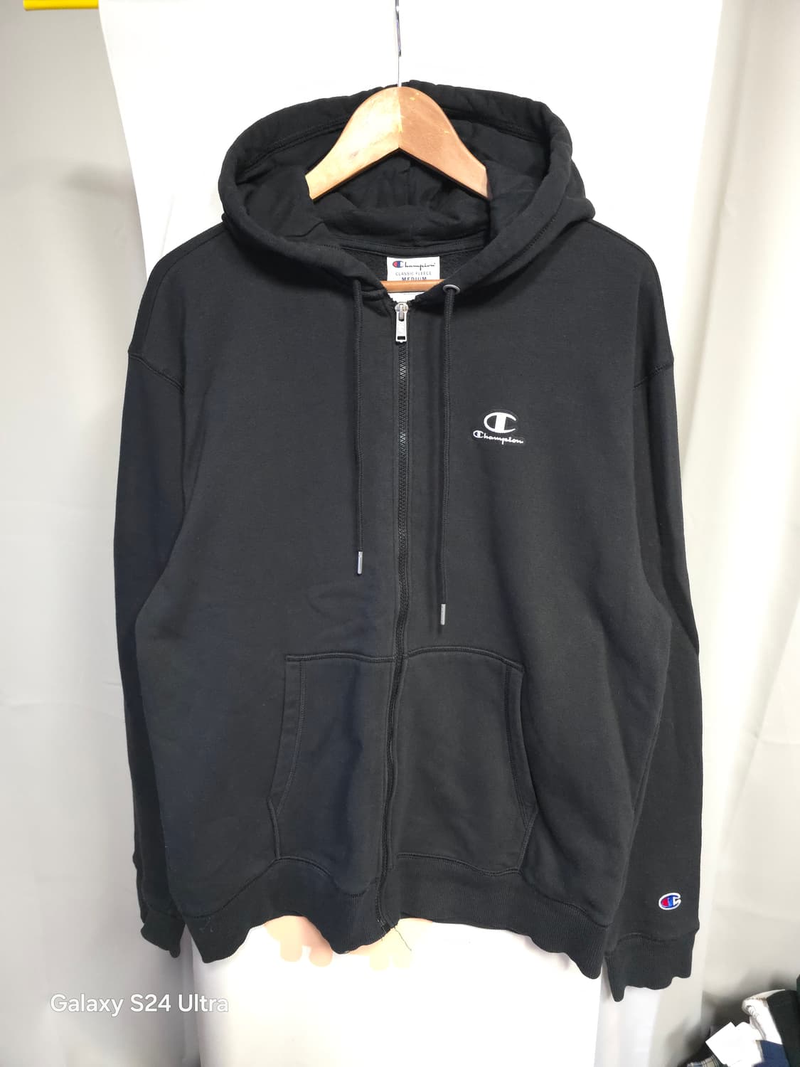 챔피언 블랙 약기모 후드집업 XL ✨️정품✨️
 상품이미지1