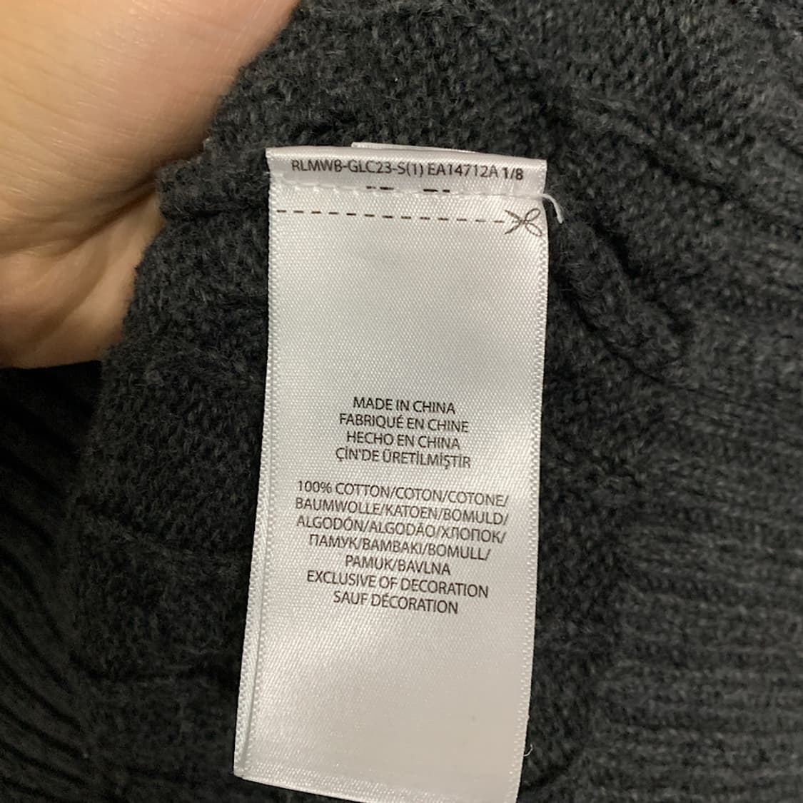 폴로 랄프로렌 코튼 케이블 니트 L 상품이미지4