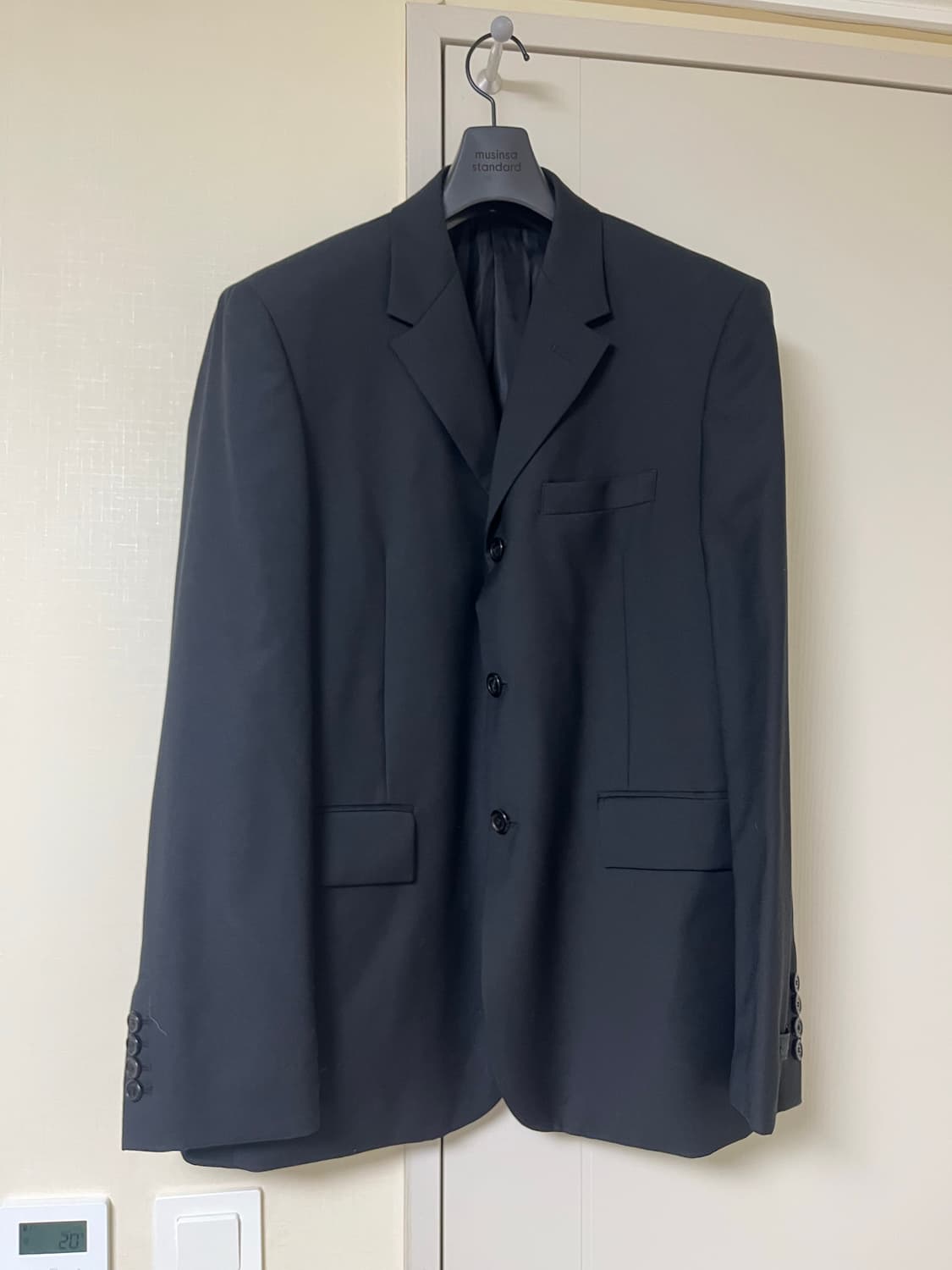 Mngu 3버튼 블레이저 블랙 상품이미지1