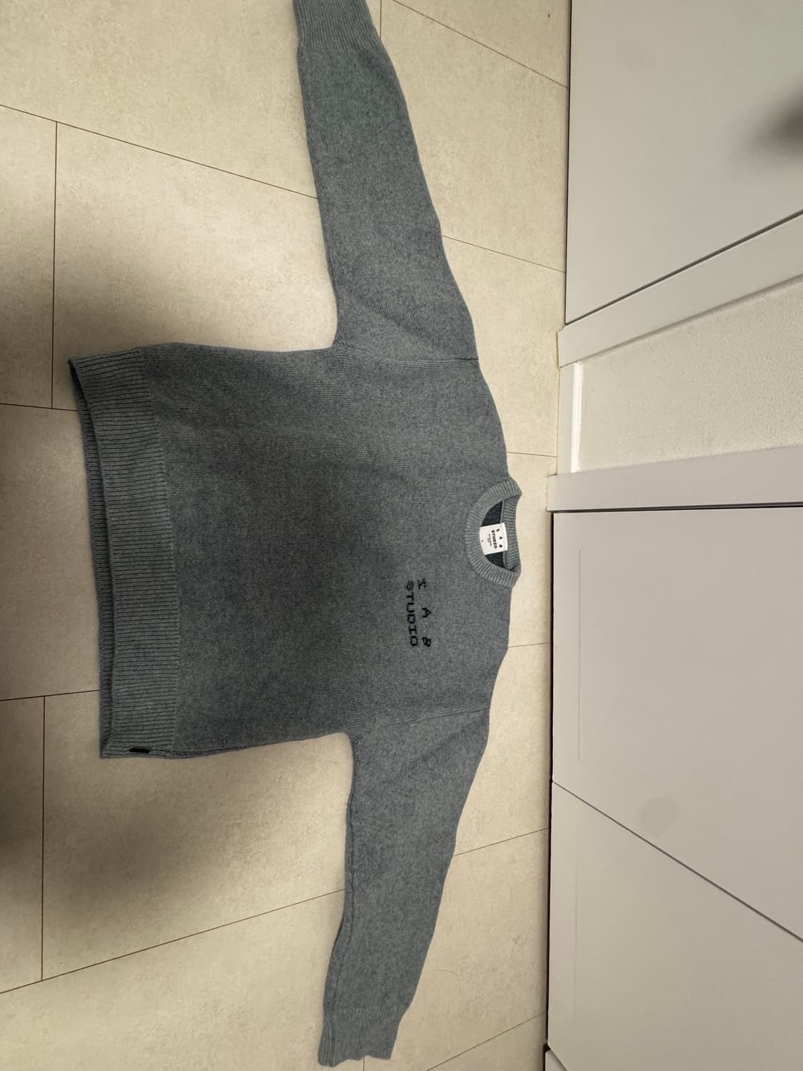 아이앱 스튜디오 니트 스틸 블루 L 상품이미지4