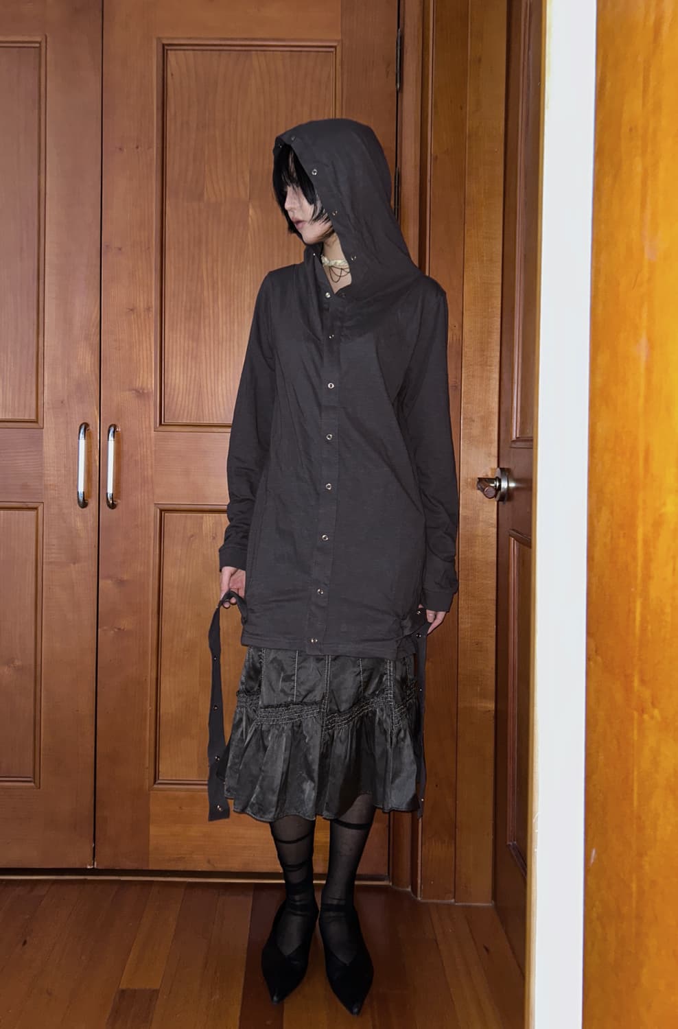 Codes Combine Eyelet Hoodie 상품이미지1