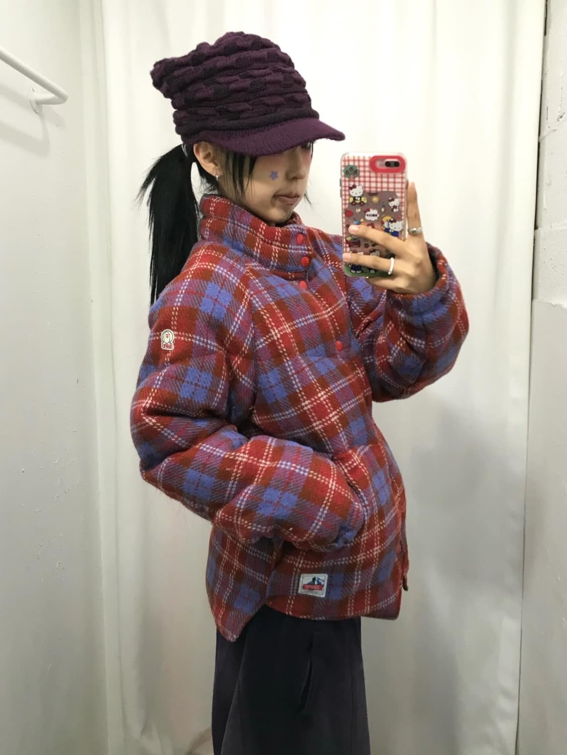 Bape Check Pattern Padded JK 상품이미지5