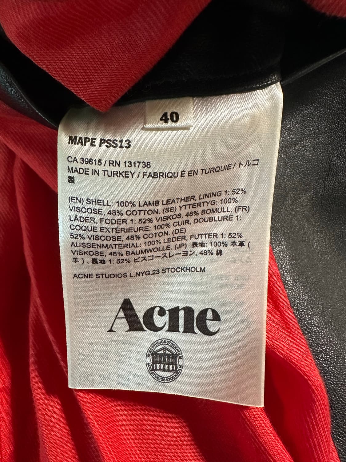 13SS Mape 램스킨 더블라이더 자켓 상품이미지6