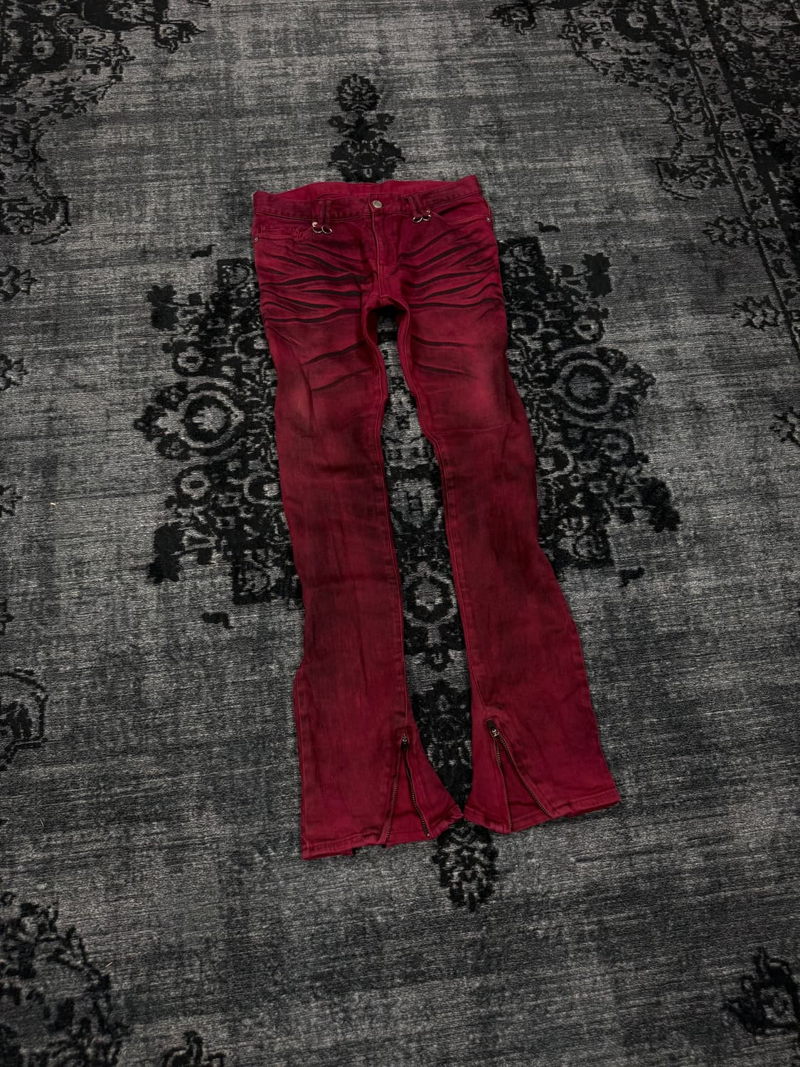 Buffalo bobs 00s red washing spiral zipp 상품이미지1